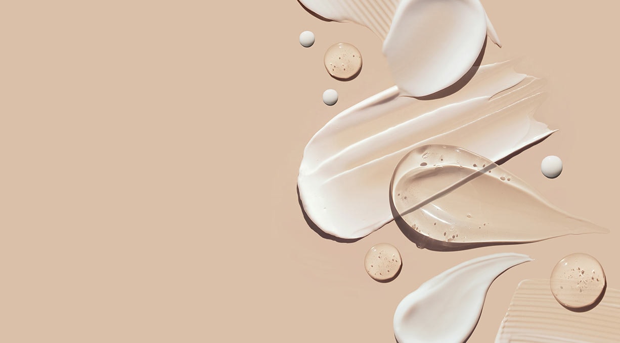 Niacinamid in verschiedenen Texturen wie Creme und Serum