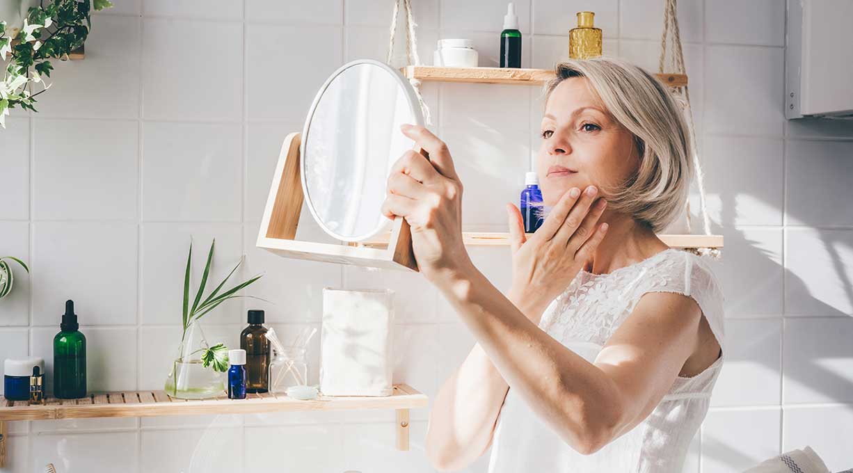 Haut in den Wechseljahren