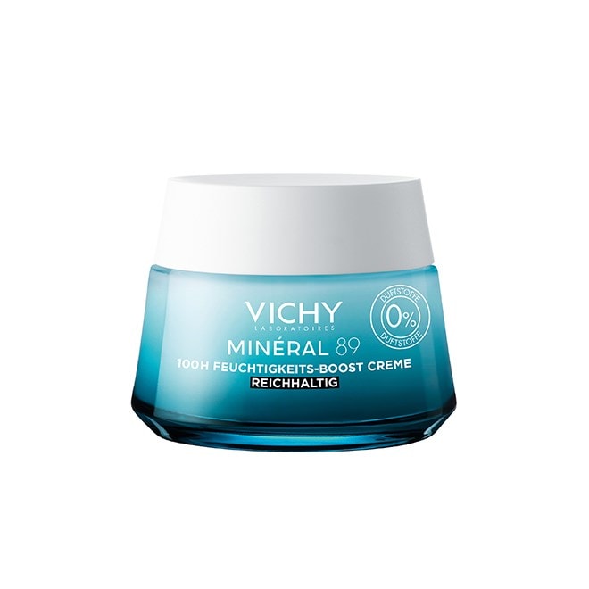 Die Vichy Mineral 89 100 Stunden Feuchtigkeits-Boost Creme in Reichhaltig