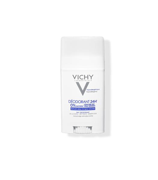 Vichy Hautberuhigender Deostick für sensible Haut mit 24 Stunden Schutz