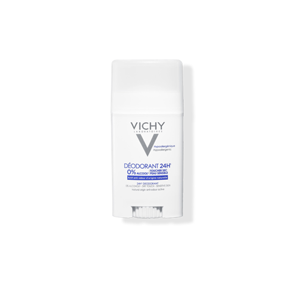 Vichy Hautberuhigender Deostick für sensible Haut mit 24 Stunden Schutz
