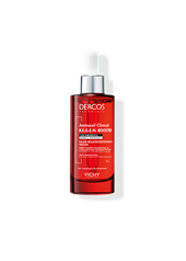 VICHY DERCOS R.E.G.E.N. Anti-Haarausfall-Serum in roter Verpackung mit Pumpspender.