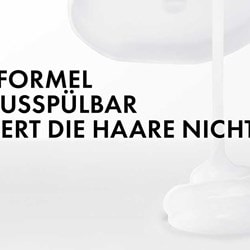 Die Creme Textur des Conditioners ist leicht auszuspülen und beschwert die Haare nicht.