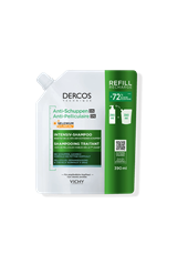 Vichy Dercos Anti-Schuppen Refill 390 ml für normales bis fettiges Haar mit Selenium Clinical.