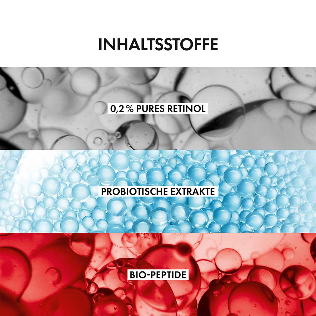 Inhaltsstoffe Vichy Liftactiv Serum mit 0,2 Prozent Retinol probiotischen Extrakten und Bio Peptiden