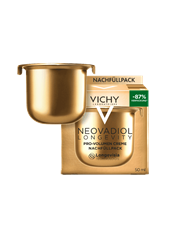 Goldenes Refill-Tiegelchen für Vichy Neovadiol Longevity Creme.