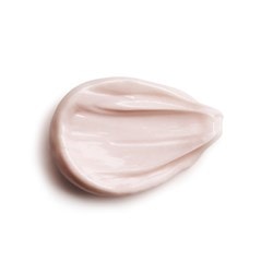 Rosige Creme-Textur von Vichy Neovadiol Rose Platinium Nacht auf weißem Hintergrund
