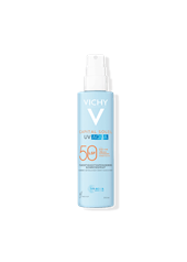 Vichy Capital Soleil UV Aqua Sonnenspray LSF 50 in hellblauer Sprühflasche, 200 ml