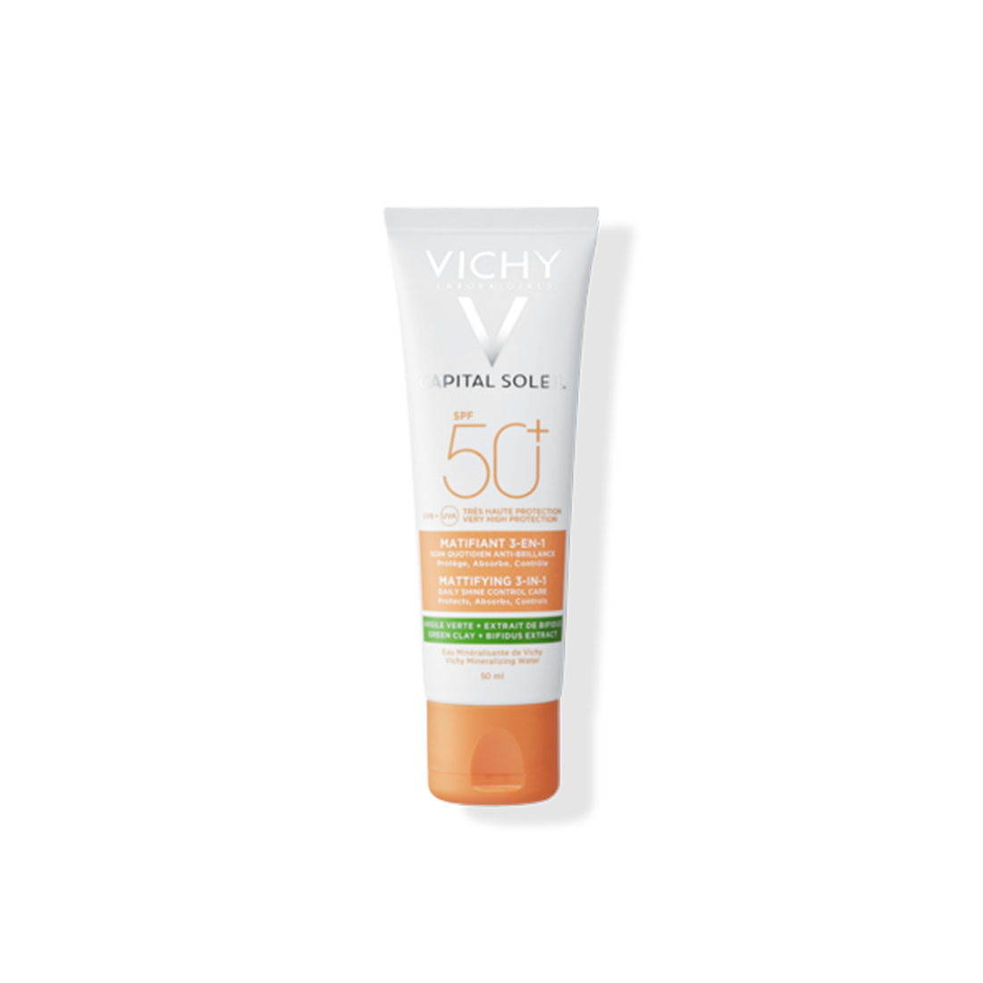 CAPITAL SOLEIL 3-in-1 mattierende Sonnencreme LSF 50+