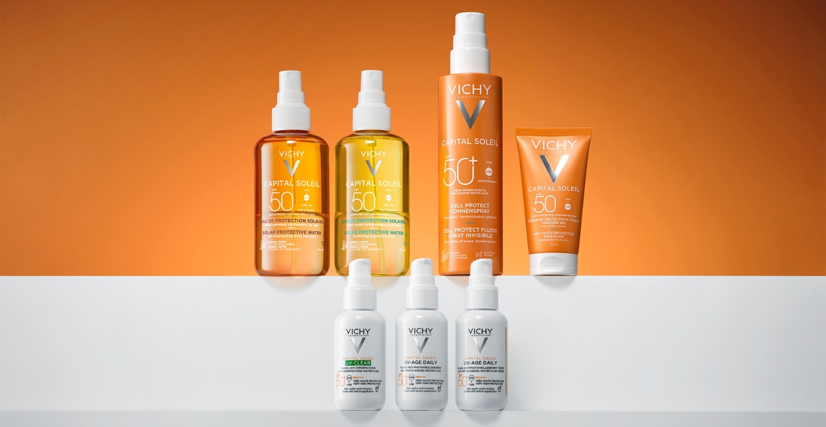 Die Produkte der Vichy Capital Soleil Range
