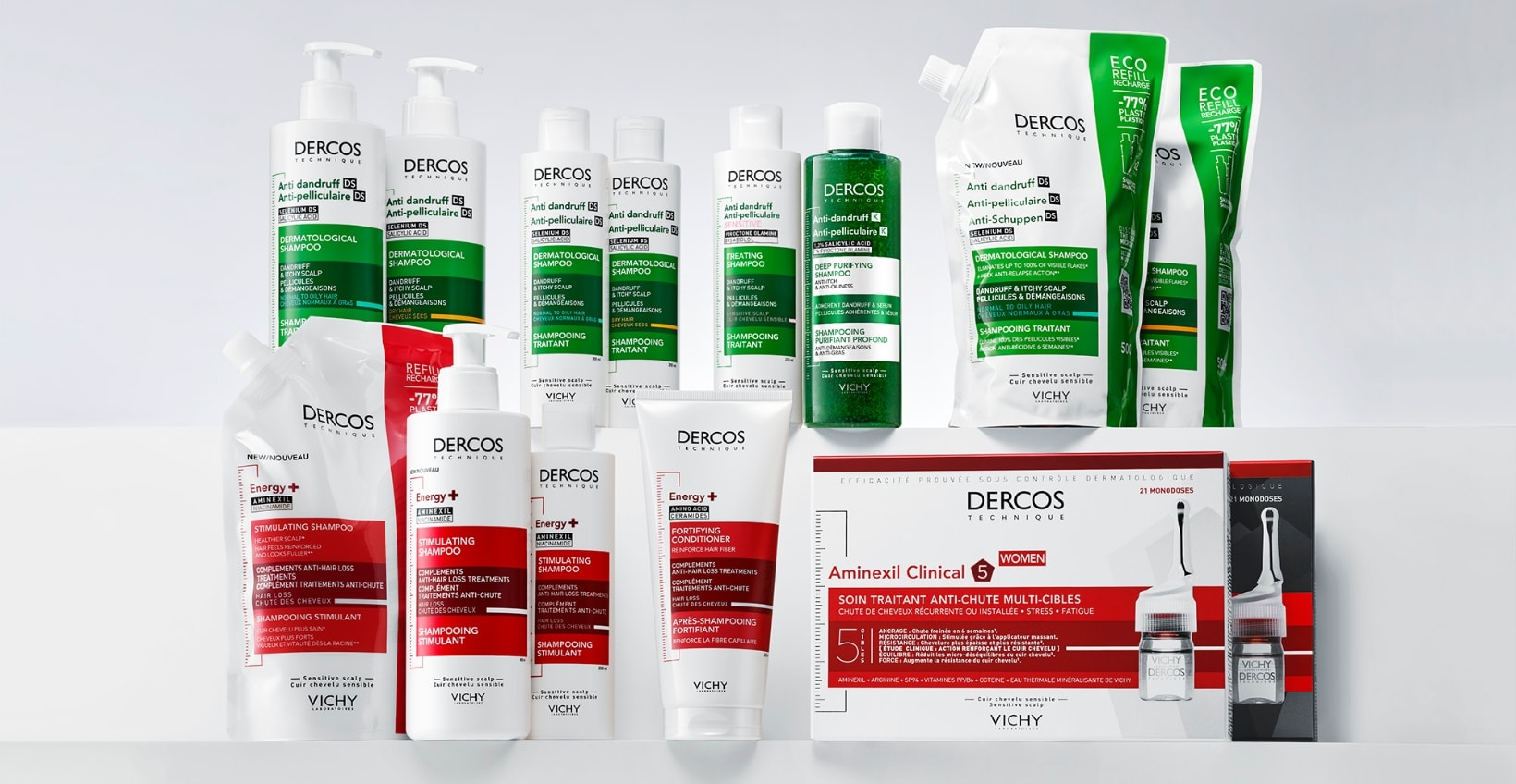 Die Produkte der Vichy Dercos Range