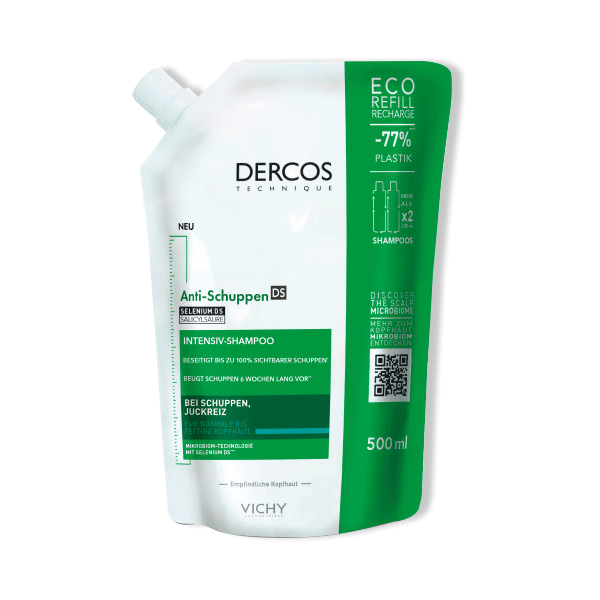 DERCOS Anti Schuppen Shampoo fettiges Haar Nachfüllpack Packshot 1